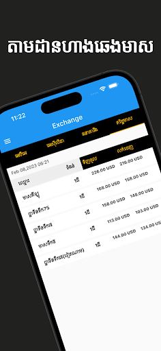 Android application Khmer Exchange screenshort
