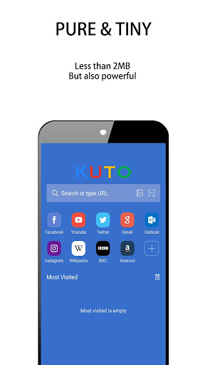 Android application KUTO Mini Browser screenshort