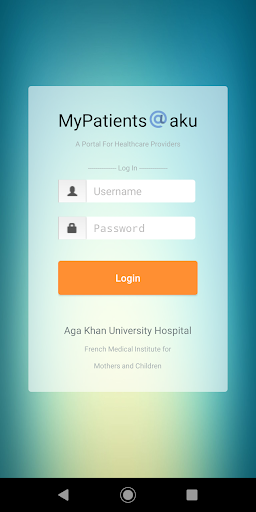 Android application FMIC MyPatients@aku screenshort