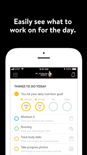 Android application Platinum Body by RARE Fitness screenshort