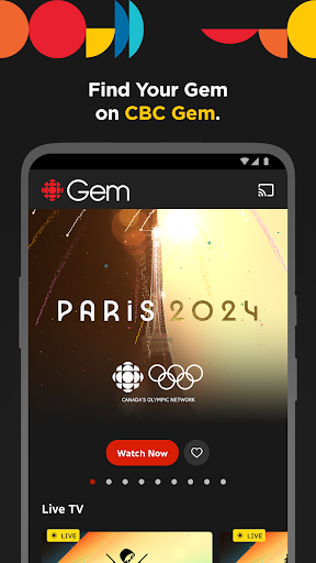 Android application CBC Gem: Paris 2024 screenshort