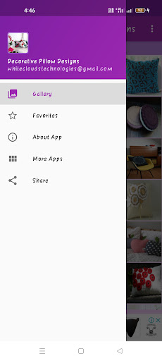 Android application Decor Pillow Desings Gallery screenshort