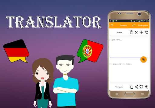 Android application German Portuguese Translator screenshort