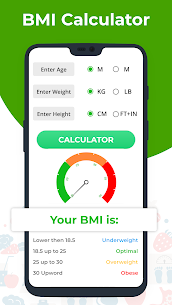 BMI calculator – Maghanap ng BMI sa pamamagitan ng pinakamahusay na bmi checker app PRO v2.8 APK 1