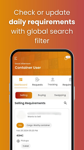 TRADE YOUR CONTAINER FZ LLC Screen 2