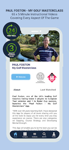PAUL FOSTON Golf Masterclass Screen 2