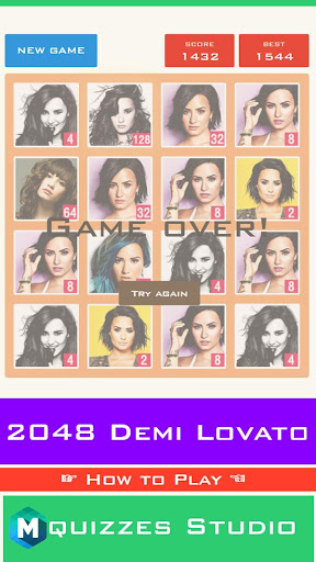 2048 Demi Lovato Special Edition Game