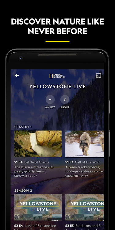 Nat Geo TV: Live & On Demand - New - (Android)