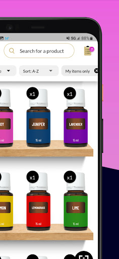 Android application Oil Shelf screenshort