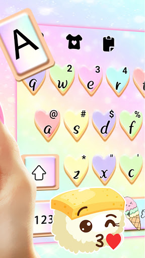 Pastel Sweet Cookie Keyboard B Screen 2