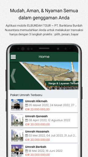 Android application BARIKLANA BURDAH Tour & Travel screenshort