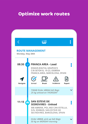 Work&Track Mobile Screen 3