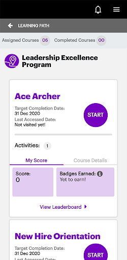 Accenture Accelerated Learning Screen 2