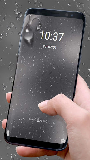 Rainy Water Glass Theme