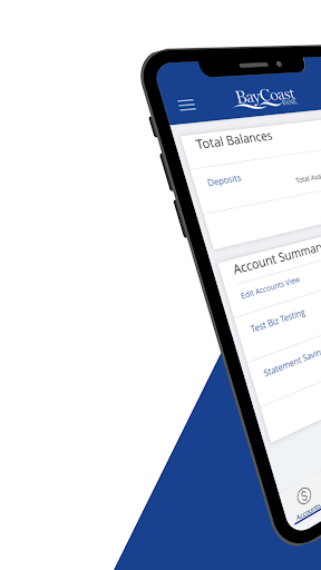 Android application BayCoast Bank Business Mobile screenshort
