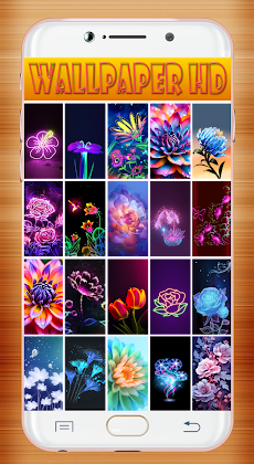 Neon Flower Wallpaperのおすすめ画像2