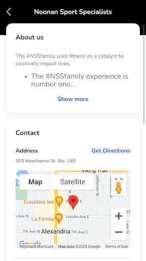 Android application Noonan Sport Specialists screenshort