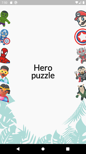 Android application Hero Puzzle Jungle screenshort