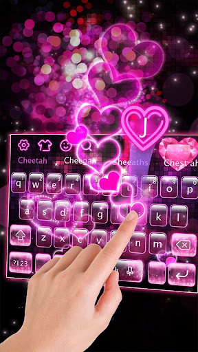 Sparkling Heart Keyboard Theme