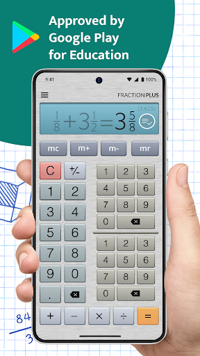 Screenshot of Fraction Calculator Plus