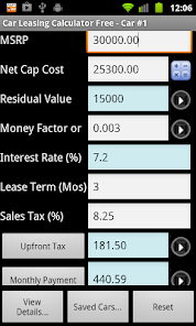Car Lease Calculator Apps on Google Play
