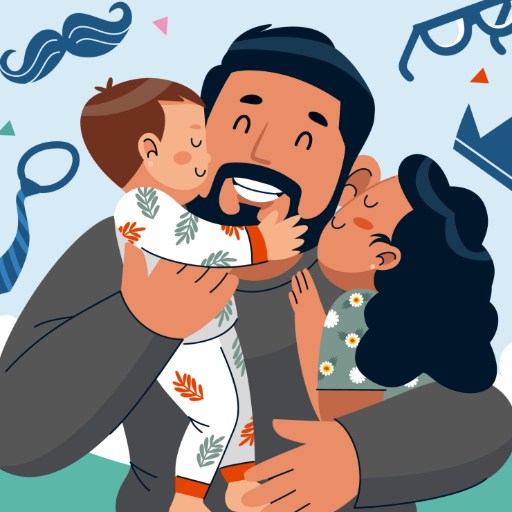 Fathers Day Stickers logo