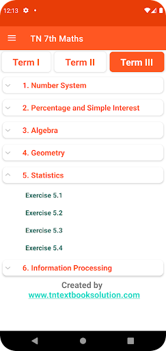 TN 7th Maths Guide Screen 3
