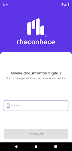 Android application Rheconhece screenshort