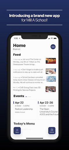 Android application Mill A School District screenshort