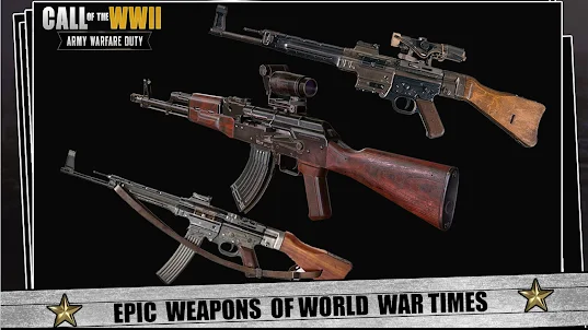 Call of WW2: 现代 玩遊戲 陸軍 槍 二战