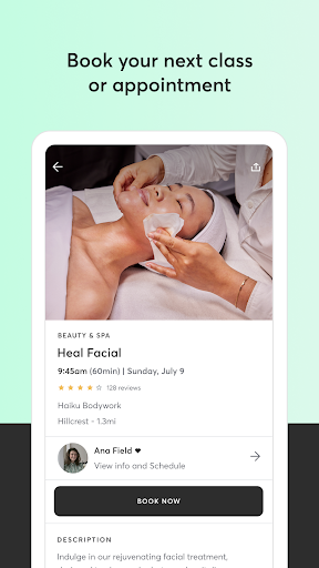 Screenshot of Mindbody: Fitness & Wellness