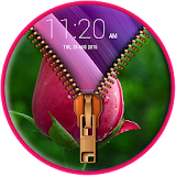 Pink Rose Zipper Lock icon