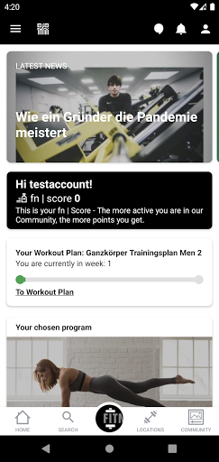 Fitnesspark Osterath Screen 2