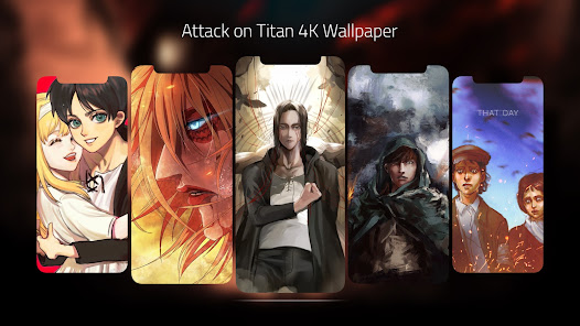 Captura de Pantalla 1 Attack on Titan 4K Wallpaper android