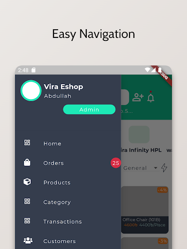 Viraeshop Admin Screen 3