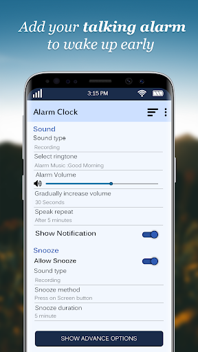 Talking Alarms Clock - Watch Screen 3