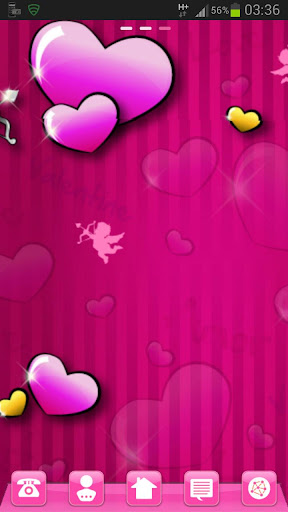 Lovely Pink Theme GO Launcher Screen 3