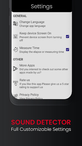 Sound Meter-frequency analyzer Screen 2