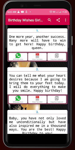 Birthday Wishes For Girlfriend Screen 2