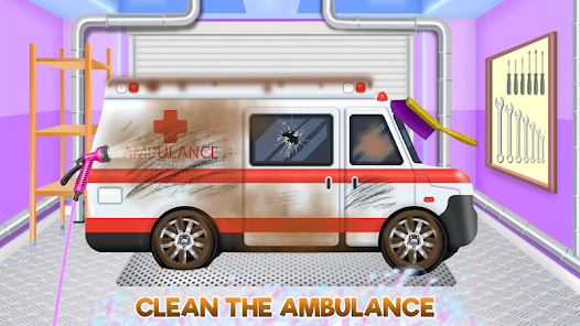 Emergency Vehicles at Car Wash 1.0 APK + Mod (Free purchase) for Android