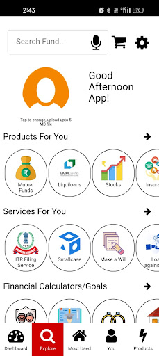 Android application BALAJI INVESTMENT screenshort