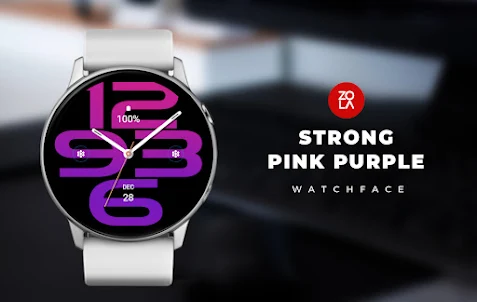 Strong Pink Purple Watch Face