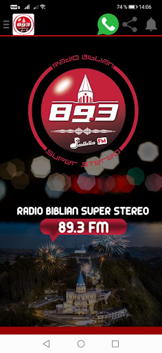 Android application Radio Biblian 89.3 FM screenshort