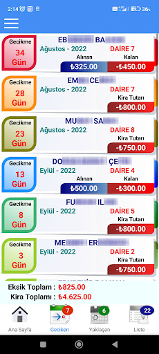 Rental Tracking Screen 2