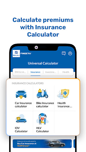 Bajaj Markets: EMI Calculator Screen 2