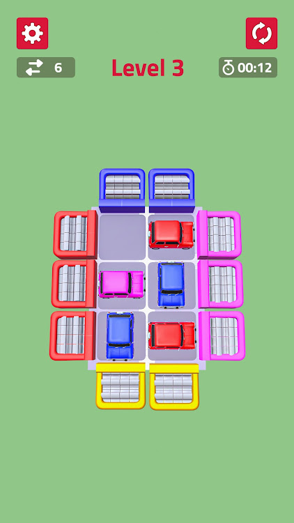 Color Cars Slide Puzzle Game - New - (Android)