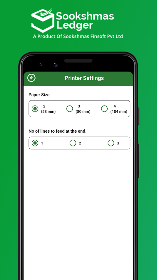 #2. S Ledger: Printer App (Android) โดย: SOOKSHMAS FINSOFT PVT LTD