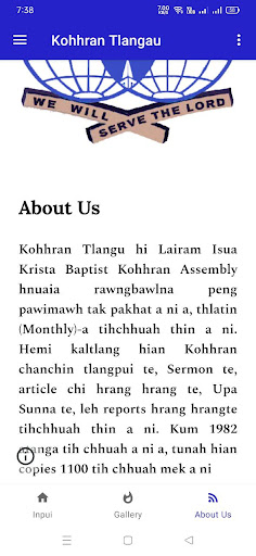 Kohhran Tlangau - LIKBK Screen 2