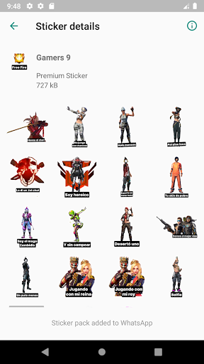 Latest FF Sticker 2021 forWAStickerApps