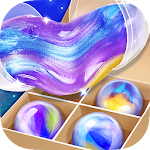 Cover Image of डाउनलोड Galaxy Slime Ball NonSticky & Squishy Fluffy Slime 1.0 APK
